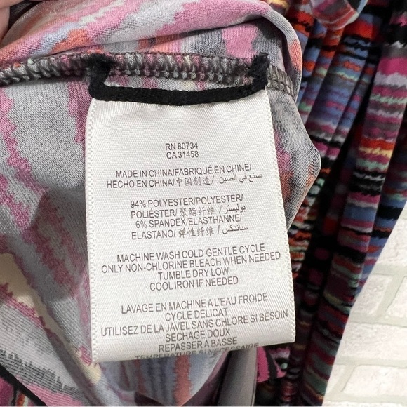 BCBGMaxAzria Multiptint Stripe Tie Belt Dress Size XS - Picture 9 of 11